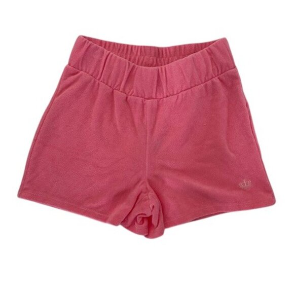 NWT Juicy Couture High Rise Pink Terry Cloth Shorts XS - Picture 1 of 7